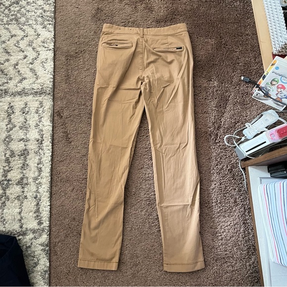 Bundle Two Hollister Skinny Chino Pants Navy Blue Khaki Workwear Preppy Frat 30 - Picture 3 of 7